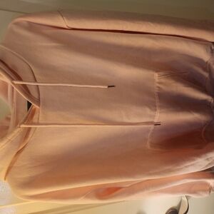Soft Pink Hoodie size medium says Have a good day on back medium